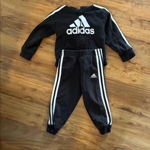 adidas Kids Matching Set in Black and White